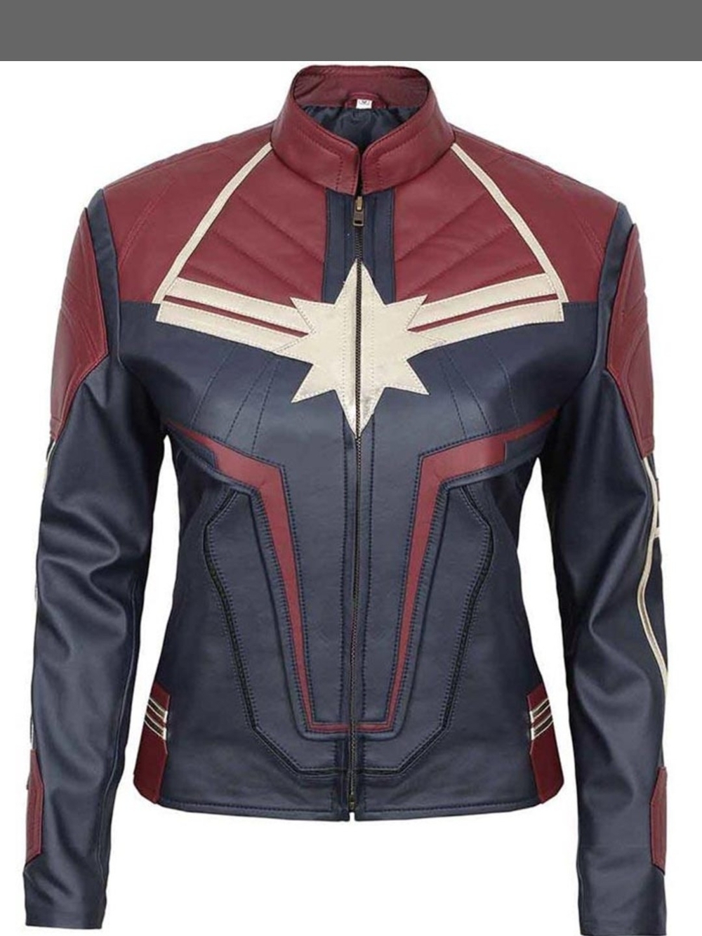 Captain America Faux Leather Jacket Size Large